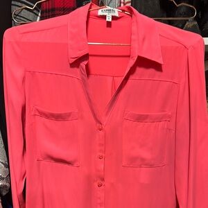 Express Women's Pink Blouse